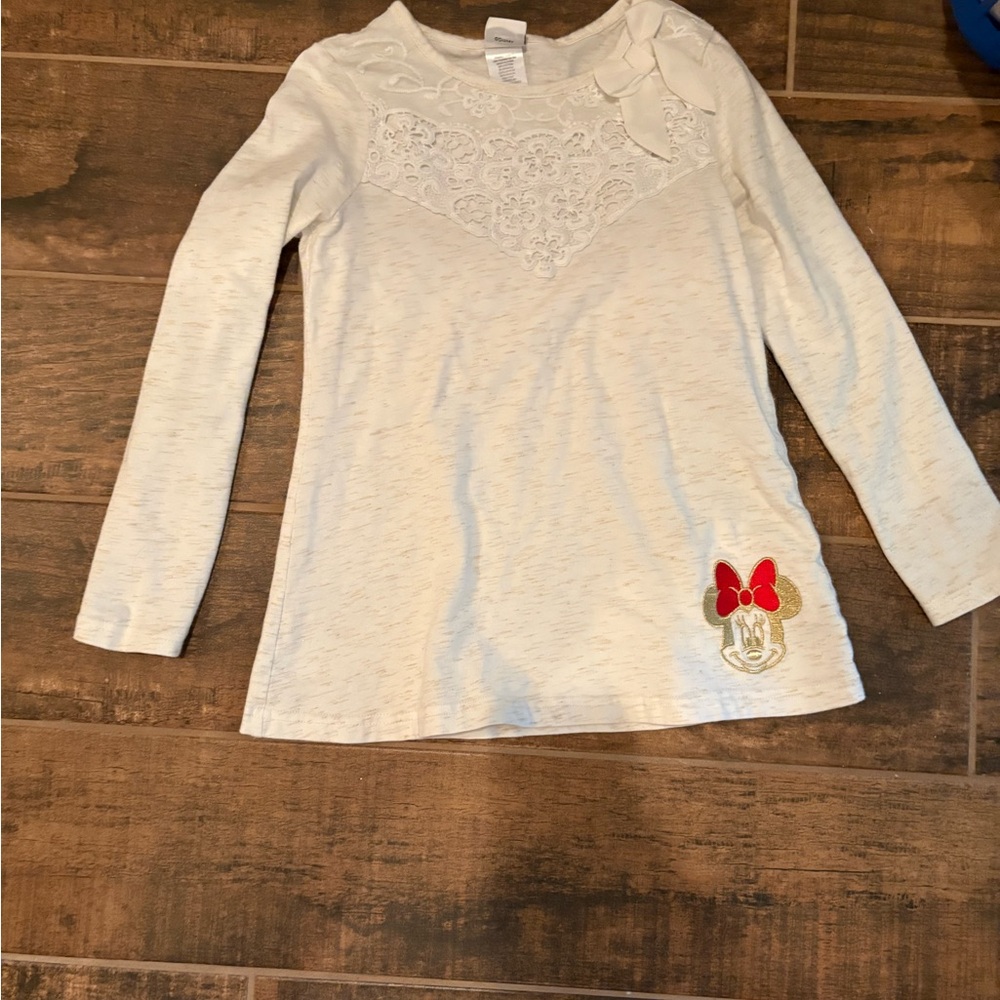 Disney Long Sleeve Tee Tunic with Minnie Mouse